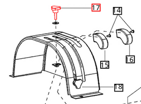 Mahindra Tractor PC Lever Stopper 000012855P05 Mahindra Direct Parts