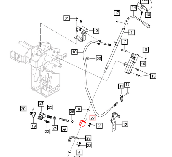Mahindra Tractor F-R Lever Stopper Sleeve 008017454V01 Mahindra Direct Parts