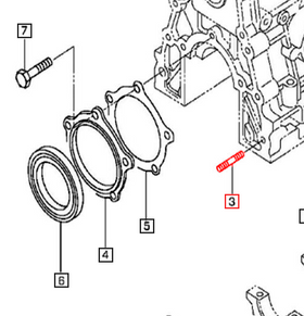 Mahindra Tractor Crankcase Stud 006052865N01 Mahindra Direct Parts