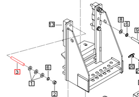 Mahindra Tractor Stud M16x2x105 007601785D1 Mahindra Direct Parts