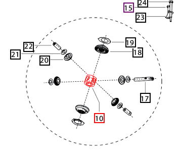 Mahindra Tractor Differential Support Spider 006510510V1 Mahindra Direct Parts