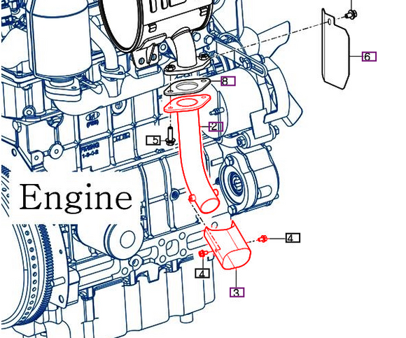 Mahindra Tractor Tail Pipe Assembly 12621052002 Mahindra Direct Parts