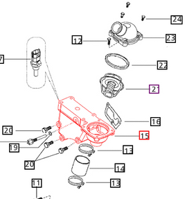 Mahindra Tractor Thermostat Housing 006012773D1 Mahindra Direct Parts