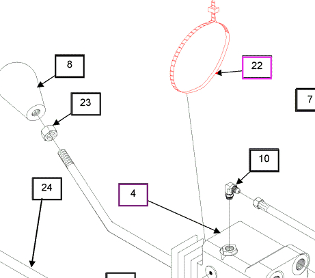 Mahindra Tractor Loader / Backhoe Joystick Boot Tie Strap Black 5/16x14 KMW05541013 Mahindra Direct Parts