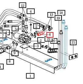 Mahindra Tractor Loader Union, 65 Pf3/8 84603004160 Mahindra Direct Parts