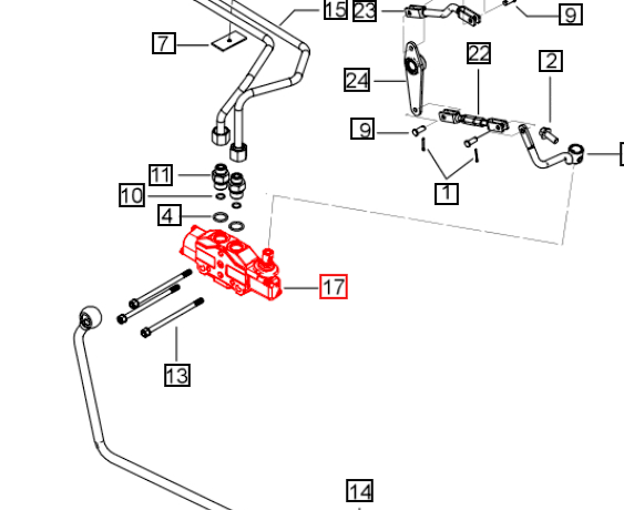 Mahindra Tractor Auxiliary Valve 007215810V91 Mahindra Direct Parts