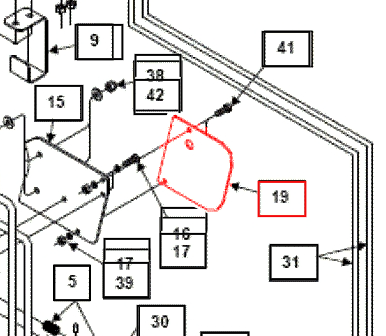 Mahindra Tractor Loader Valve Cover Plate KMW12043215 Mahindra Direct Parts