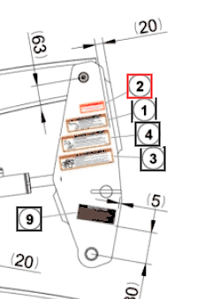 Mahindra Tractor Loader Warning Decal 60096674ALO Mahindra Direct Parts