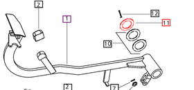 Mahindra Tractor Brake Pedal Shaft Washer 005552116R1 Mahindra Direct Parts