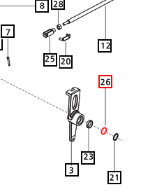 Mahindra Tractor Brake Pedal Shaft Washer 000010800P03 Mahindra Direct Parts
