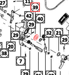 Mahindra Tractor Brake Pedal Shaft Washer 000010800P03 Mahindra Direct Parts