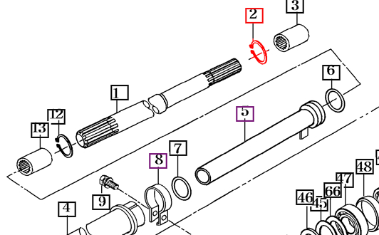 Mahindra Tractor Shaft C-Ring 20 V7041400200 Mahindra Direct Parts