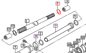 Mahindra Tractor Shaft C-Ring 20 V7041400200 Mahindra Direct Parts
