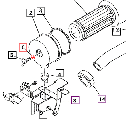 Mahindra Tractor Air Cleaner Washer 35460501600 Mahindra Direct Parts