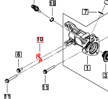 Mahindra Roxor Wiring Harness Bracket Alternator Rear 1805AAA06960N Mahindra Direct Parts