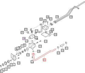 Mahindra Tractor Hydraulic Suction Hardline At Pump 11205153200GB Mahindra