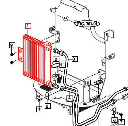 Mahindra Tractor Oil Cooler 14541062000 Mahindra Direct Parts