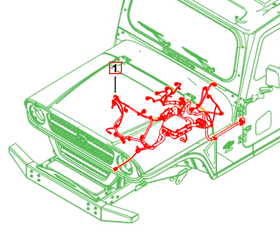 Mahindra Roxor Engine Wiring Harness 1801AUA00821N Mahindra
