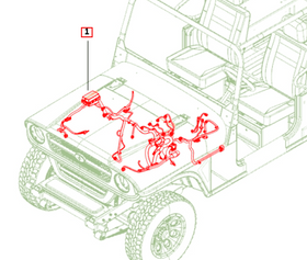Mahindra Roxor Engine Room Wiring Harness 1801AUA00071N Mahindra