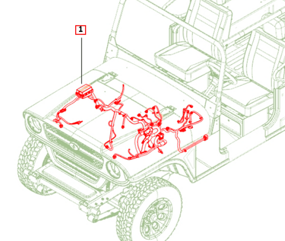 Mahindra Roxor Engine Room Wiring Harness 1801AUA00071N Mahindra