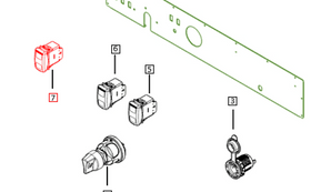 Mahindra Roxor Dual Wiper Switch 1803AUA00181N Mahindra