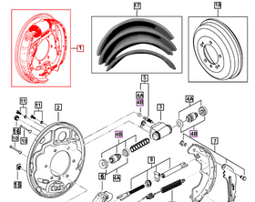 Mahindra Roxor Rear Brake Assembly Left Hand LH 0602BAB06261N Mahindra