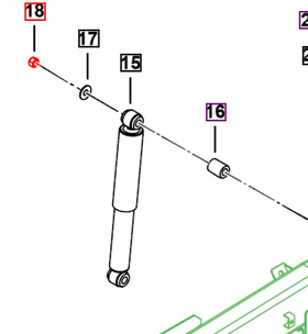 Mahindra Roxor Nut Nyloc M12 SF0302044 Mahindra
