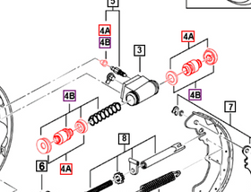 Mahindra Roxor Kit Rear Wheel Cylinder Minor 0602BAB03960N Mahindra