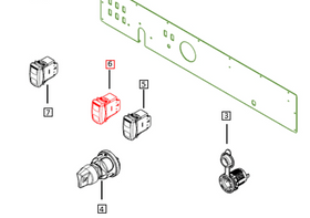 Mahindra Roxor Hi Low Beam Switch 1803AUA00031N Mahindra