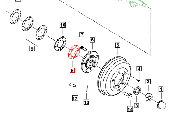 Mahindra Roxor Grease Protector RR Brake 0640888 Mahindra