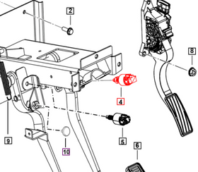 Mahindra Roxor Brake Switch 0606DA0021N Mahindra