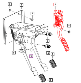 Mahindra Roxor Accelerator Pedal Assembly 0317AAB00171N Mahindra
