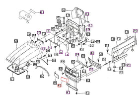 Mahindra Tractor LH Left Headlight Cover 19632655000 Mahindra