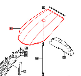 Mahindra Tractor Hood 11616012201MR Mahindra Direct Parts