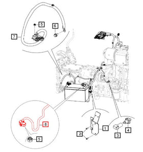 Mahindra Tractor Positive Battery Cable 007704732V91 Mahindra Direct Parts