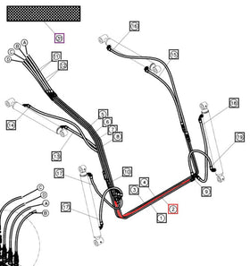 Mahindra Tractor Loader Hard Line ANS1530B071200 Mahindra