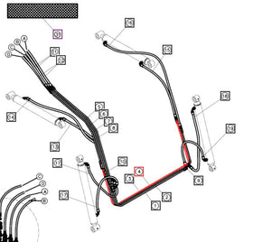 Mahindra Tractor Loader Hard Line ANS1530B071400 Mahindra