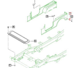 Mahindra Tractor Roxor Bedside Tie Down D-Ring 0108EAD01181N Mahindra