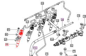 Mahindra Tractor Fuel Injector 006023436D1 Mahindra Direct Parts