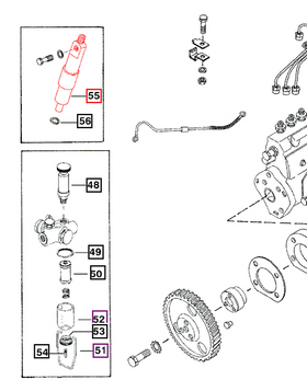 Mahindra Tractor Fuel Injector 005556525R91 Mahindra Direct Parts