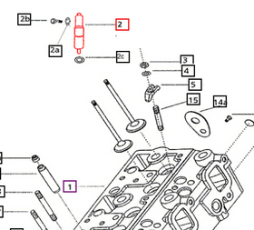 Mahindra Tractor Fuel Injector 006000541F1 Mahindra Direct Parts