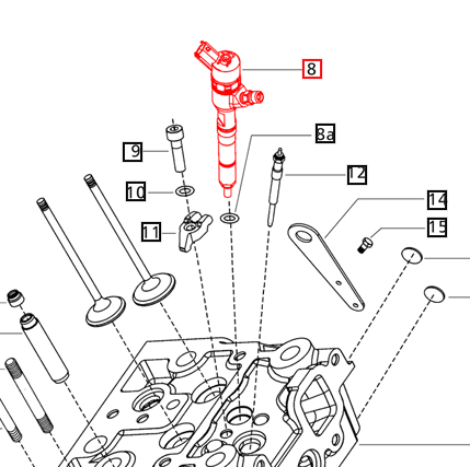 Mahindra Tractor Fuel Injector 006013026H1 Mahindra Direct Parts