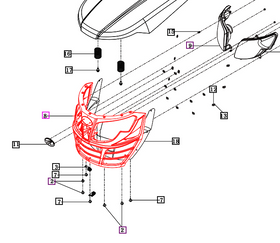 Mahindra Tractor Front Grill 11306113101GB Mahindra Direct Parts