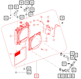 Mahindra Tractor Radiator 008024425K91 Mahindra Direct Parts