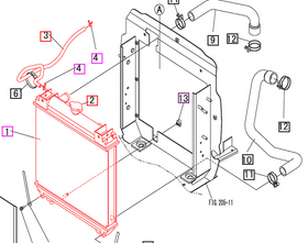 Mahindra Tractor Radiator 19410412001 Mahindra Direct Parts