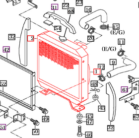 Mahindra Tractor Radiator 14571042001 Mahindra Direct Parts