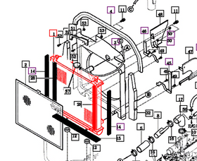 Mahindra Tractor Radiator 12411042100 Mahindra Direct Parts