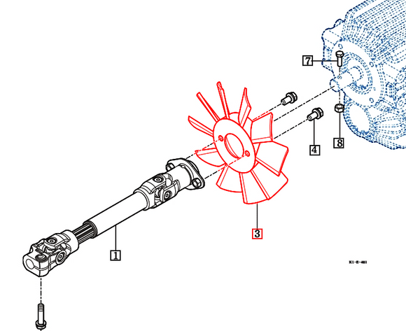 Mahindra Tractor Cooling Fan 11102010010 Mahindra Direct Parts
