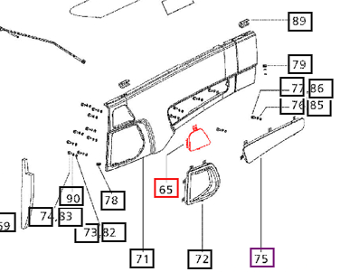 Mahindra Tractor Grill Side Panel LH 007501220D1 Mahindra Direct Parts