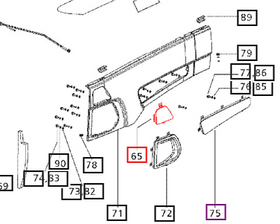 Mahindra Tractor Grill Side Panel LH 007501220D1 Mahindra Direct Parts